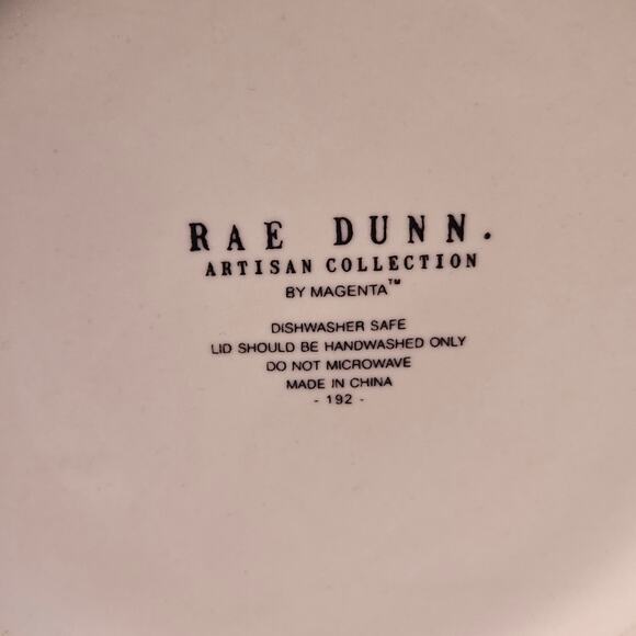 Rae Dunn Collection White Jar With Lid Red Heart Accent Valentines Canister - Picture 9 of 11